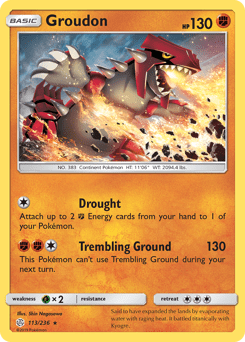 Groudon #113 from Cosmic Eclipse