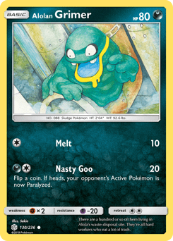 Alolan Grimer #130 from Cosmic Eclipse