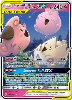 Togepi & Cleffa & Igglybuff-GX #143 from Cosmic Eclipse