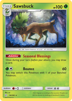 Sawsbuck #16 from Cosmic Eclipse