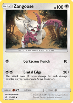 Zangoose #173 from Cosmic Eclipse