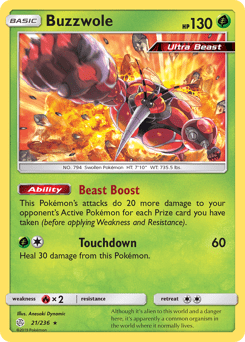 Buzzwole #21 from Cosmic Eclipse