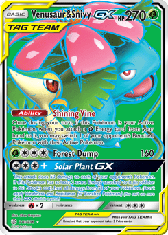 Venusaur & Snivy-GX #210 from Cosmic Eclipse