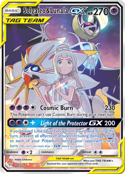 Solgaleo & Lunala-GX #216 from Cosmic Eclipse