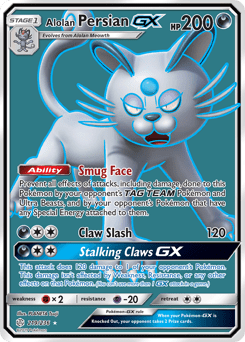 Alolan Persian-GX #219 from Cosmic Eclipse