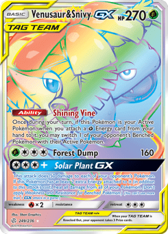 Venusaur & Snivy-GX #249 from Cosmic Eclipse