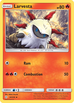 Larvesta #34 from Cosmic Eclipse