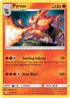 Pyroar #37 from Cosmic Eclipse