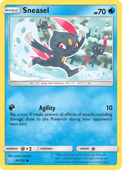 Sneasel #43 from Cosmic Eclipse