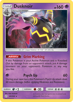 Dusknoir #85 from Cosmic Eclipse
