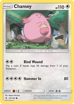 Chansey #101 from Guardians Rising