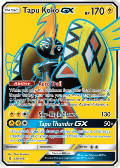 Tapu Koko-GX #135 from Guardians Rising