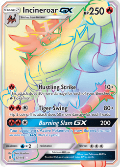 Incineroar-GX #147 from Guardians Rising