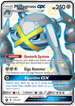 Metagross-GX #157a from Guardians Rising