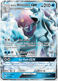 Alolan Ninetales-GX #22 from Guardians Rising