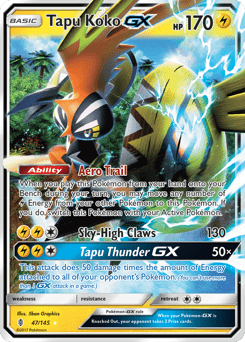Tapu Koko-GX #47 from Guardians Rising
