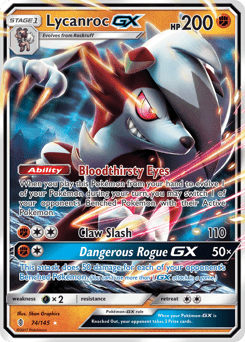 Lycanroc-GX #74 from Guardians Rising