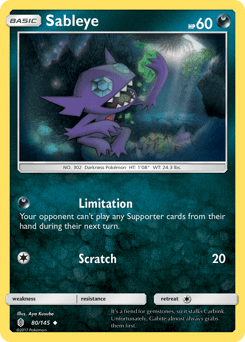 Sableye #80 from Guardians Rising