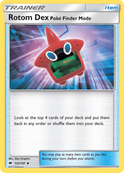 Rotom Dex—Poké Finder Mode #122 from Burning Shadows