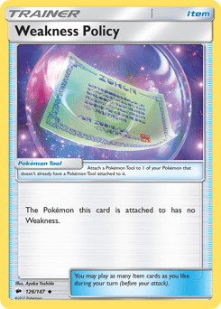 Weakness Policy #126 from Burning Shadows