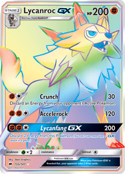 Lycanroc-GX #155 from Burning Shadows