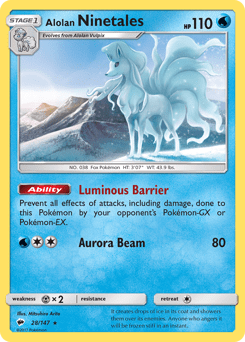 Alolan Ninetales #28 from Burning Shadows