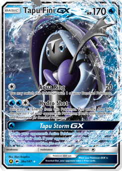Tapu Fini-GX #39a from Burning Shadows