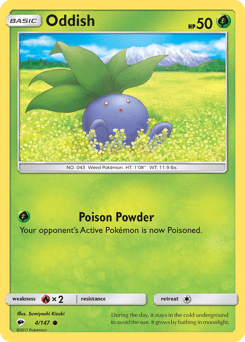 Oddish #4 from Burning Shadows