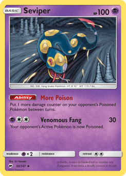 Seviper #50 from Burning Shadows