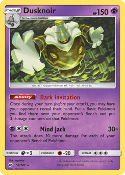 Dusknoir #53 from Burning Shadows