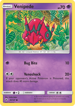 Venipede #56 from Burning Shadows