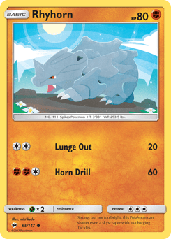 Rhyhorn #65 from Burning Shadows