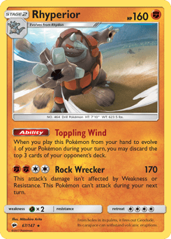 Rhyperior #67 from Burning Shadows