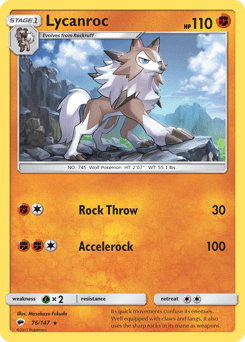 Lycanroc #76 from Burning Shadows