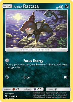 Alolan Rattata #81 from Burning Shadows