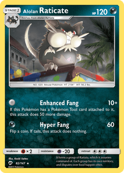 Alolan Raticate #82 from Burning Shadows