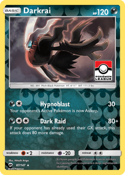 Darkrai #87 from Burning Shadows