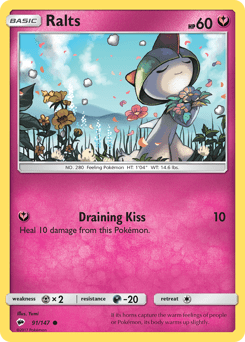 Ralts #91 from Burning Shadows