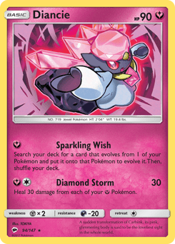 Diancie #94 from Burning Shadows