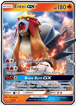 Entei-GX #10 from Shining Legends