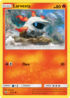 Larvesta #12 from Shining Legends