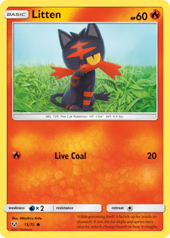 Litten #15 from Shining Legends