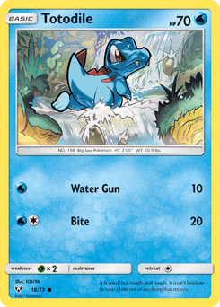 Totodile #18 from Shining Legends