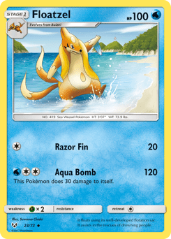 Floatzel #23 from Shining Legends