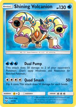 Shining Volcanion #27 from Shining Legends