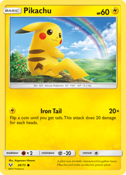 Pikachu #28 from Shining Legends