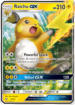 Raichu-GX #29 from Shining Legends