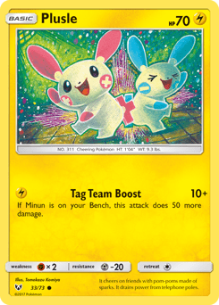 Plusle #33 from Shining Legends