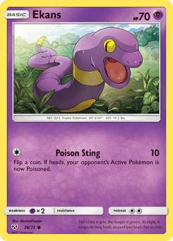 Ekans #36 from Shining Legends