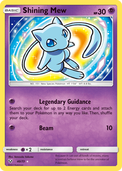 Shining Mew #40 from Shining Legends